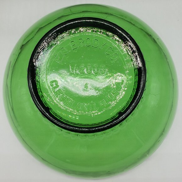 E.O. Brody M2000 Vintage Green Scalloped Pedestal Bowl or Candy Dish - Picture 4 of 11